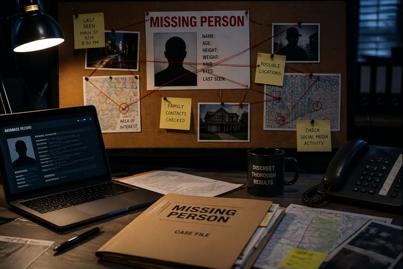 Private investigator skip tracing and missing persons locate services in Canberra ACT