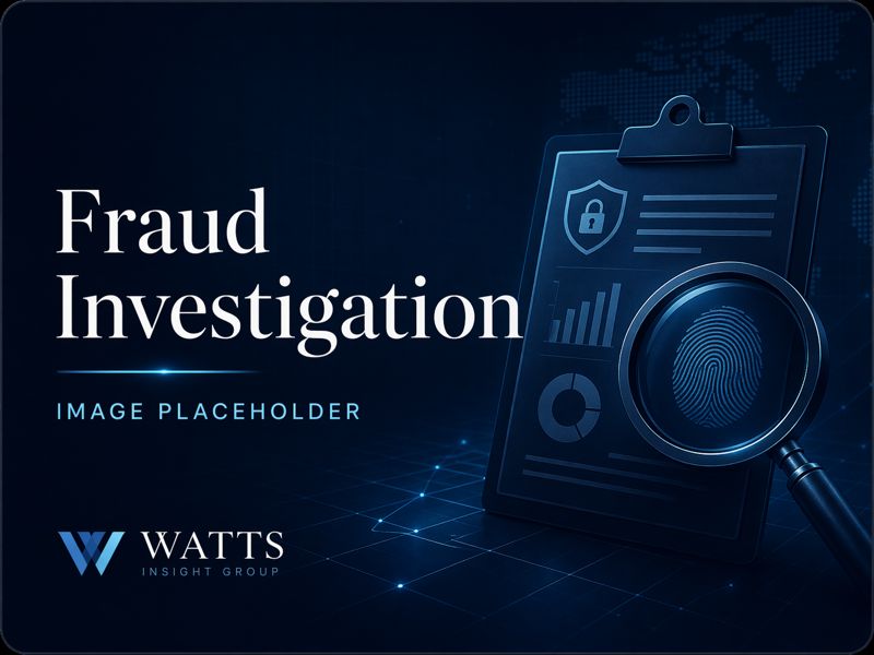 Private investigator conducting fraud investigation in Canberra ACT